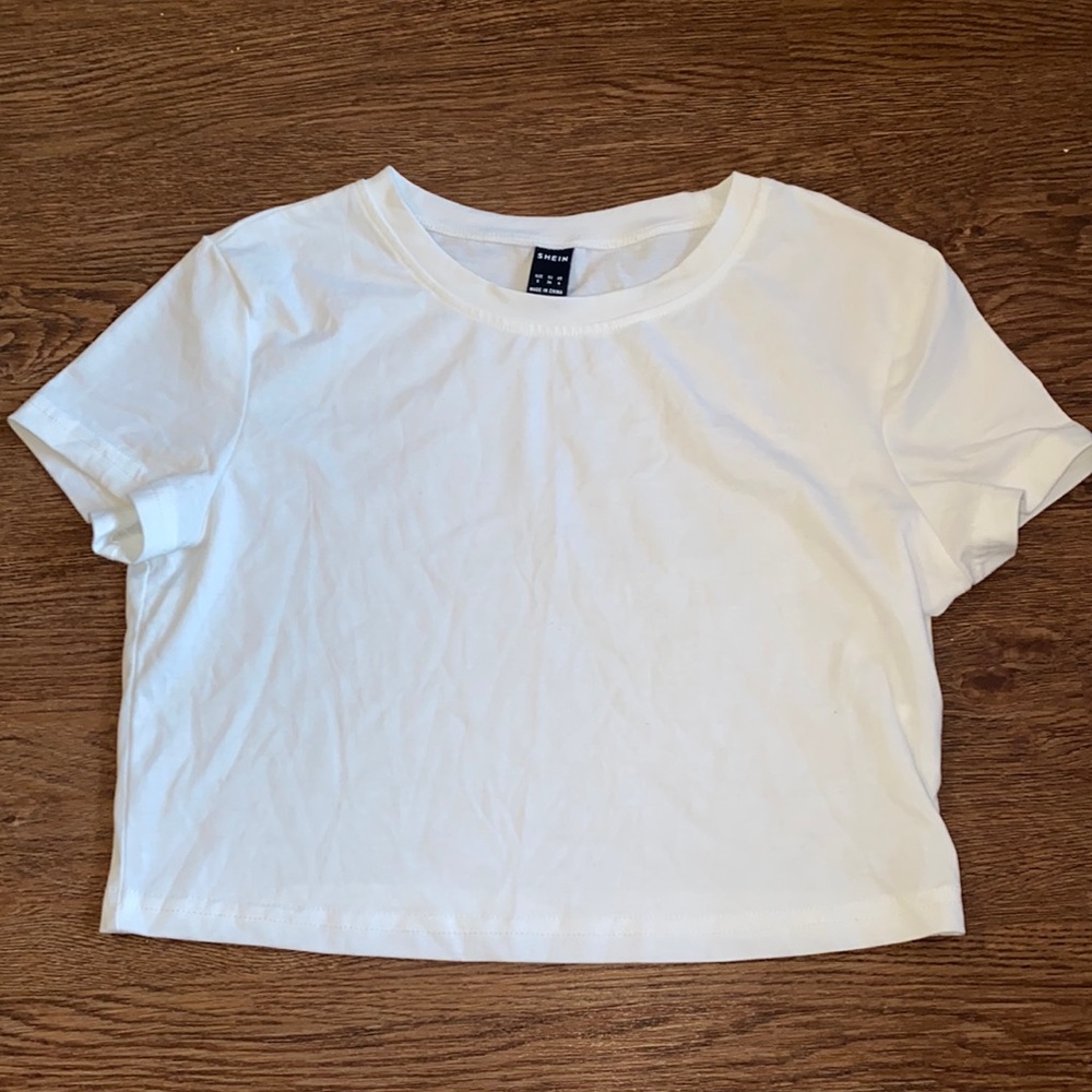 Shein White Crop Top